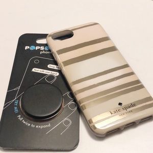 🌟SOLD Kate Spade iPhone 7/7s Case With Pop Socket